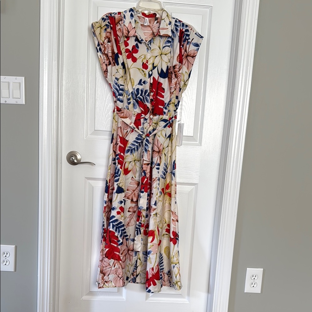 The Clothing Company Colorful Floral Midi Dress